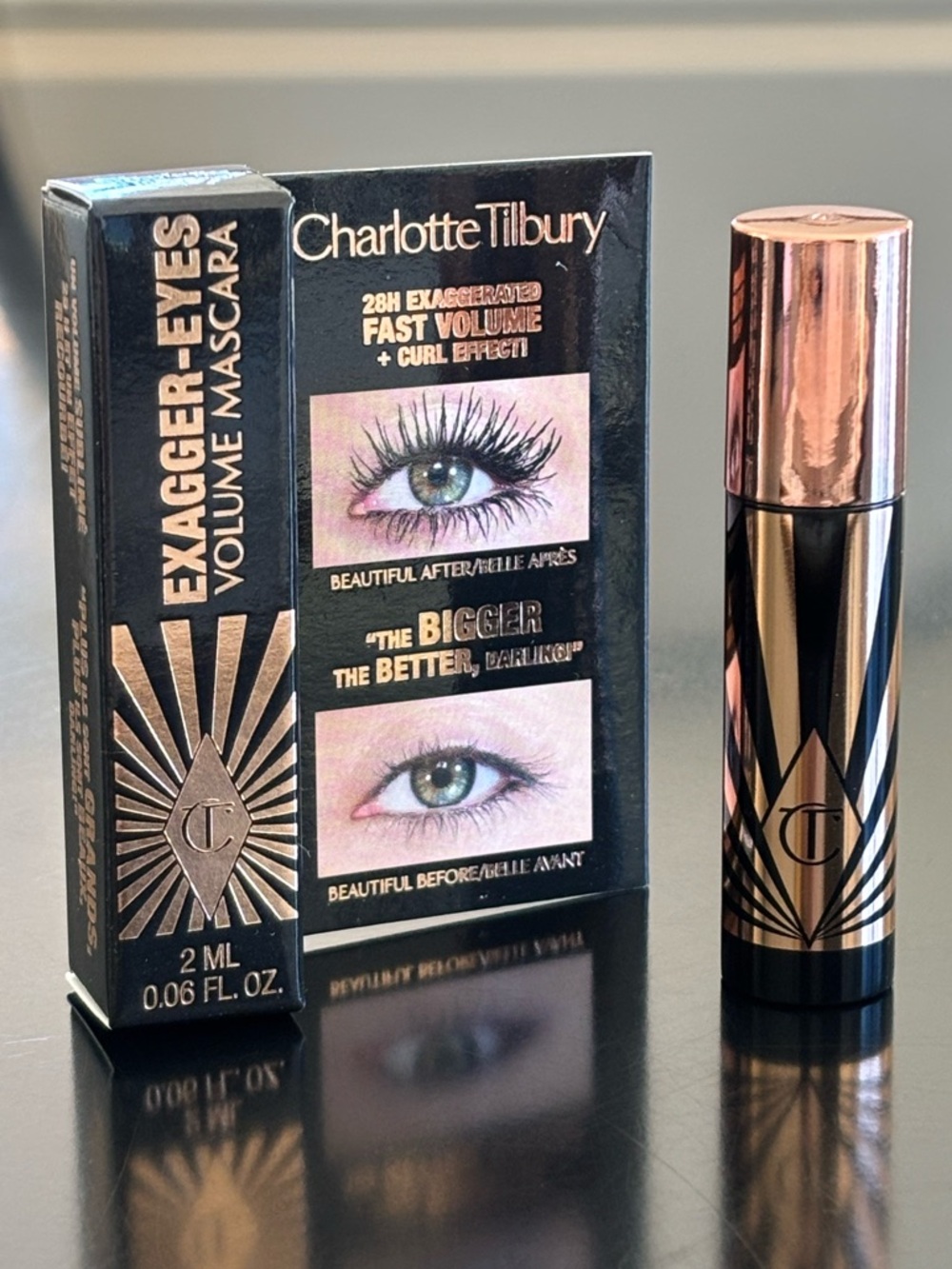 Charlotte Tilbury Exagger-Eyes Volume Black Mascara Mini